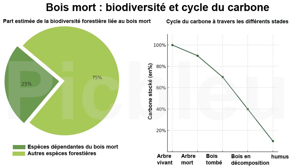 part-biodiversité-liee-bois-mort-cycle-carbone-stades-décomposition